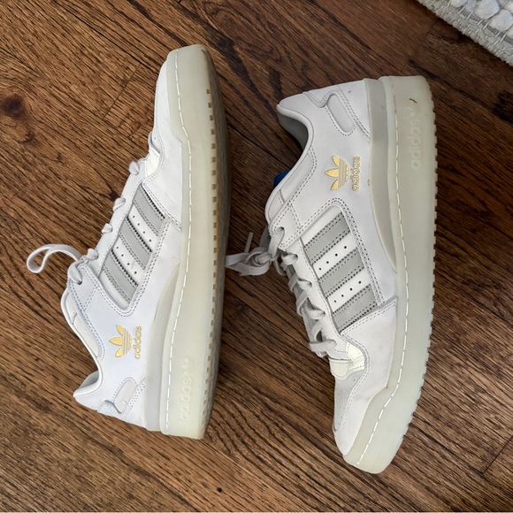 Adidas Forum Low | HQ1506 | Talc/Sesame/Bliss - Size Mens 9 - Free Shipping! - Picture 2 of 6